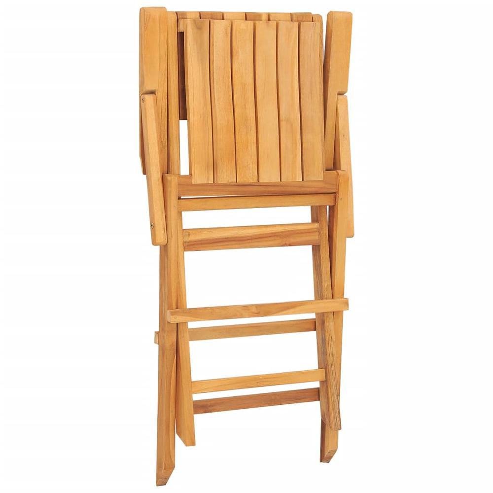 Folding Patio Chairs 2 pcs 21.7"x24"x35.4" Solid Wood Teak. Picture 5