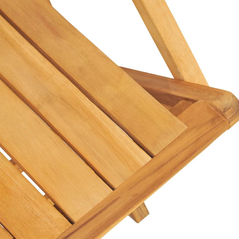 Folding Patio Chairs 2 pcs 21.7"x24"x35.4" Solid Wood Teak. Picture 6