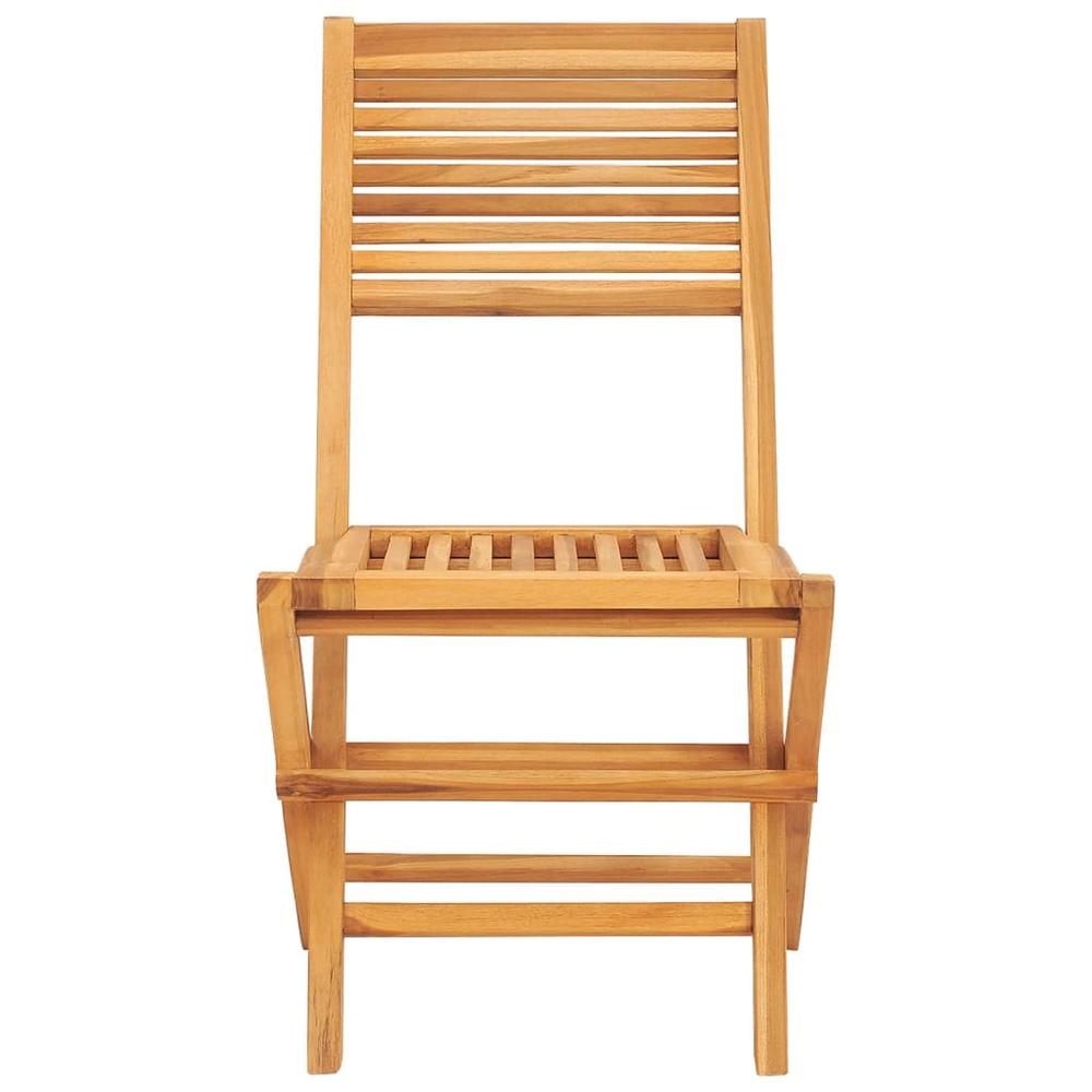 Folding Patio Chairs 2 pcs 18.5"x24.4"x35.4" Solid Wood Teak. Picture 3