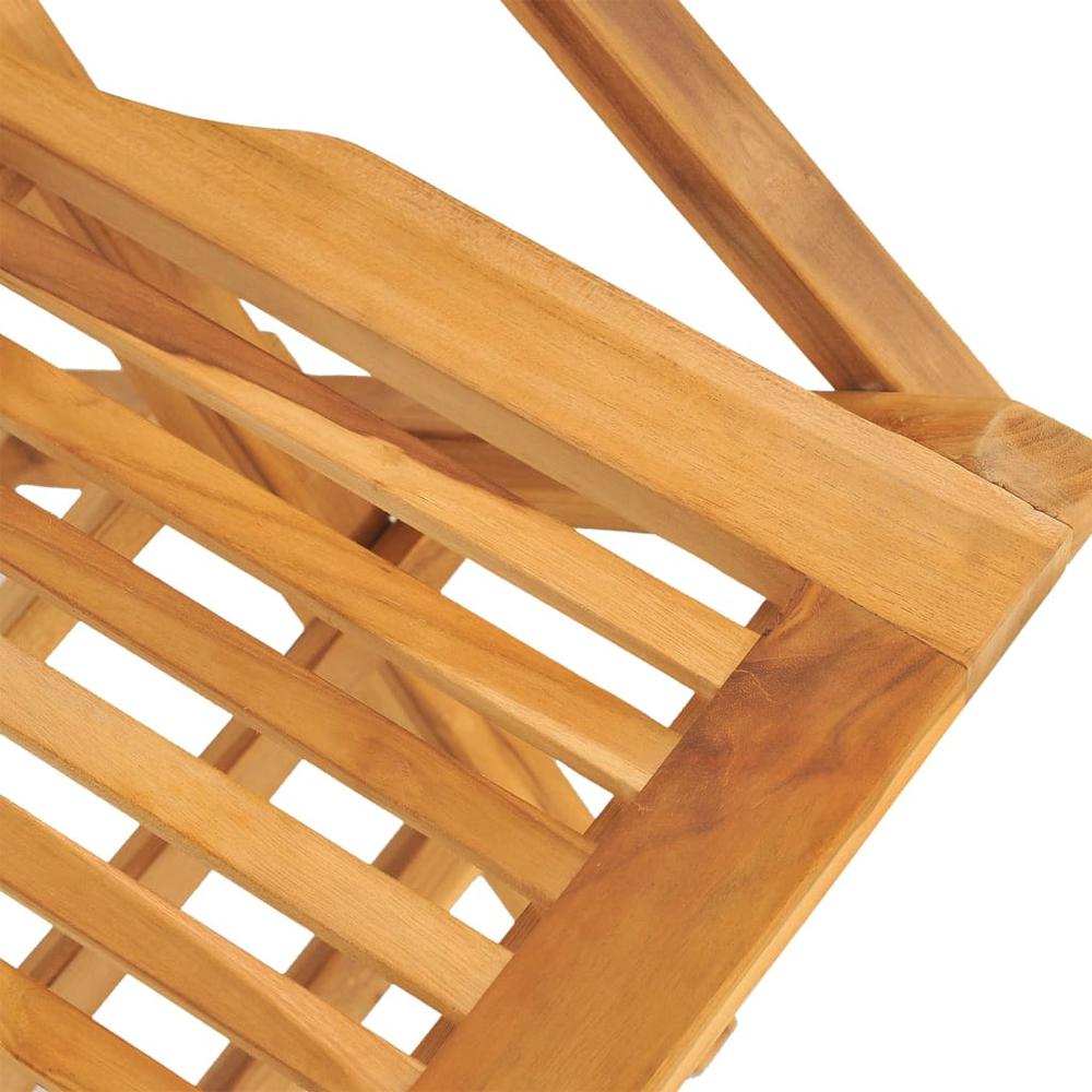Folding Patio Chairs 2 pcs 21.7"x24.4"x35.4" Solid Wood Teak. Picture 6