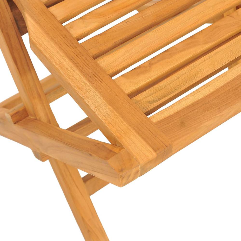 Folding Patio Chairs 4 pcs 18.5"x24.8"x35.4" Solid Wood Teak. Picture 3