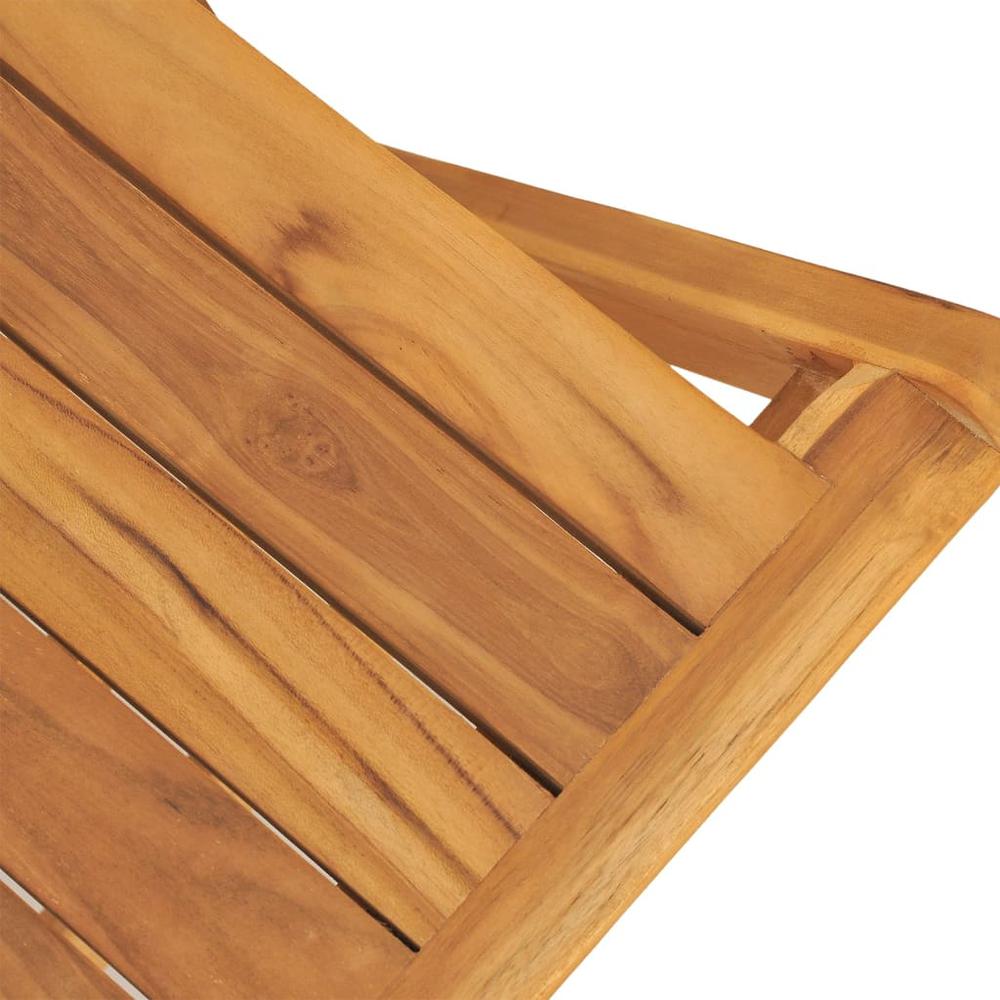 Folding Patio Chairs 4 pcs 18.5"x24"x35.4" Solid Wood Teak. Picture 3