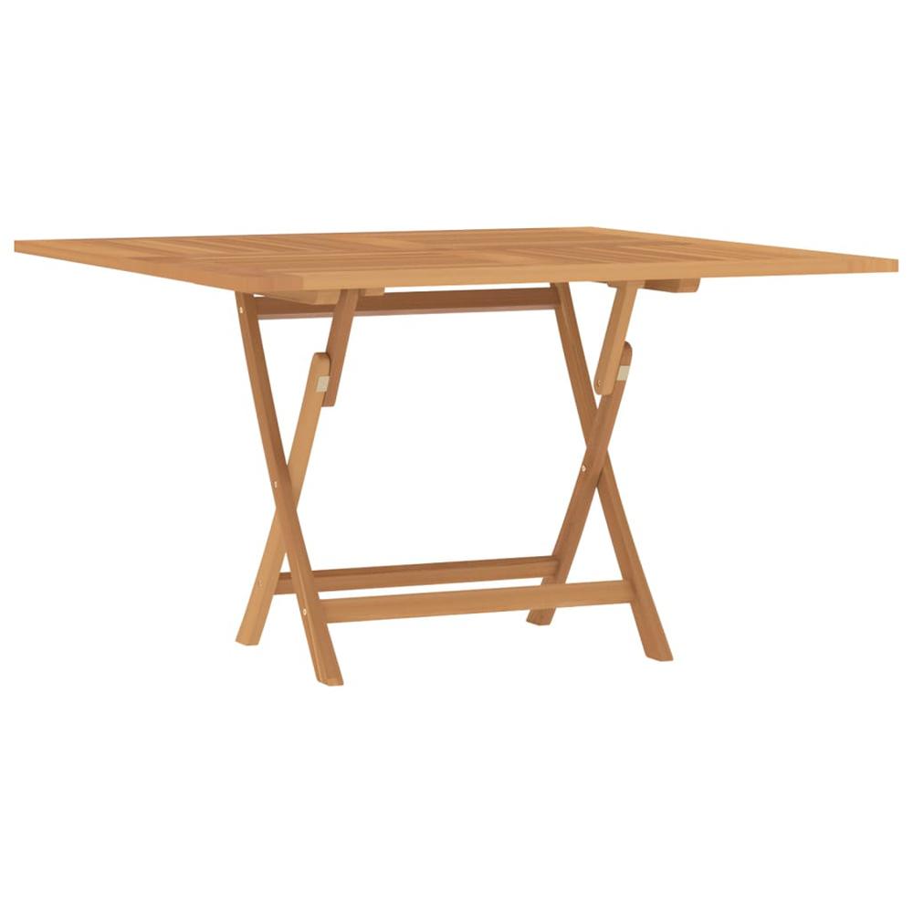 Folding Patio Table 47.2"x47.2"x29.5" Solid Wood Teak. Picture 1