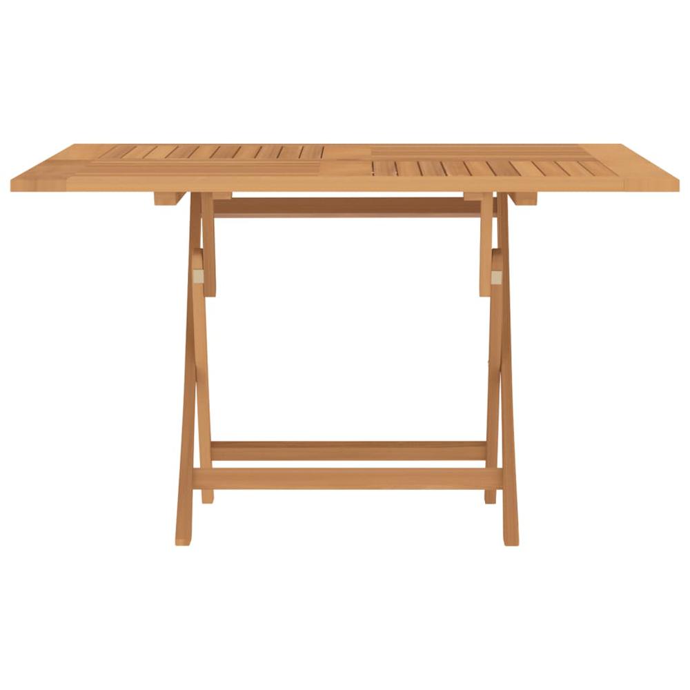 Folding Patio Table 47.2"x47.2"x29.5" Solid Wood Teak. Picture 2