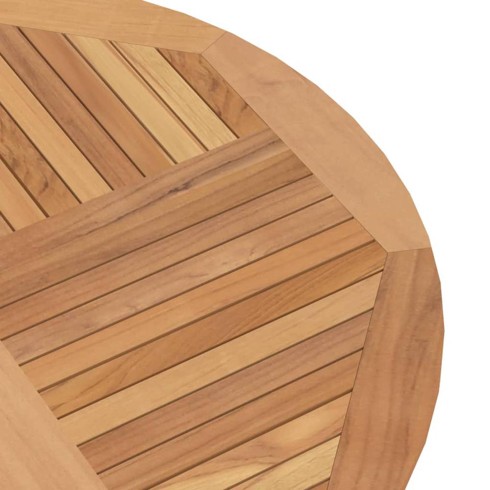 Folding Patio Table Ã˜ 47.2"x29.5" Solid Wood Teak. Picture 6