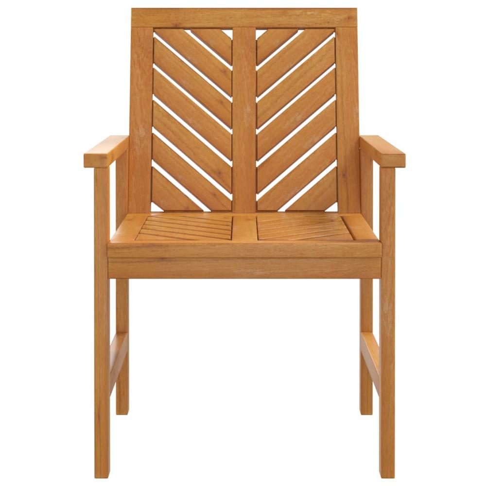 Patio Dining Chairs 4 pcs Solid Wood Acacia. Picture 3