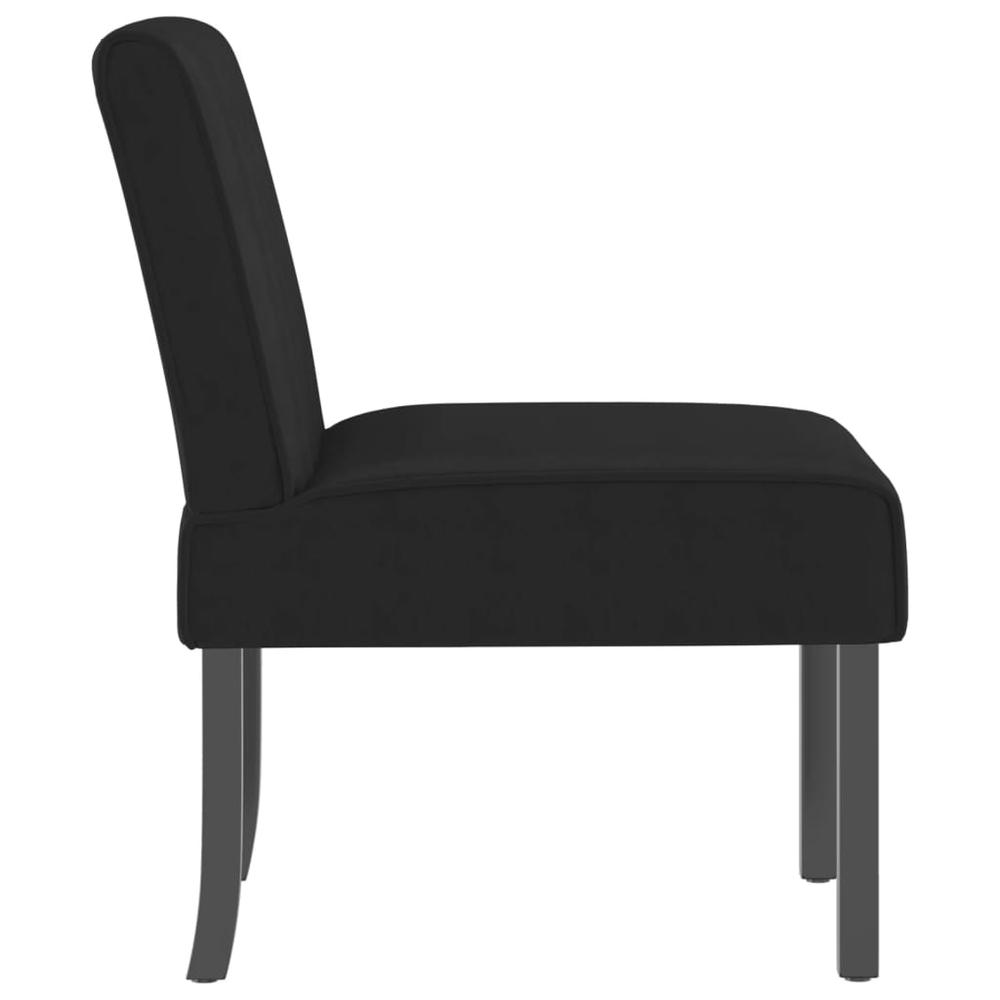Slipper Chair Black Velvet. Picture 3