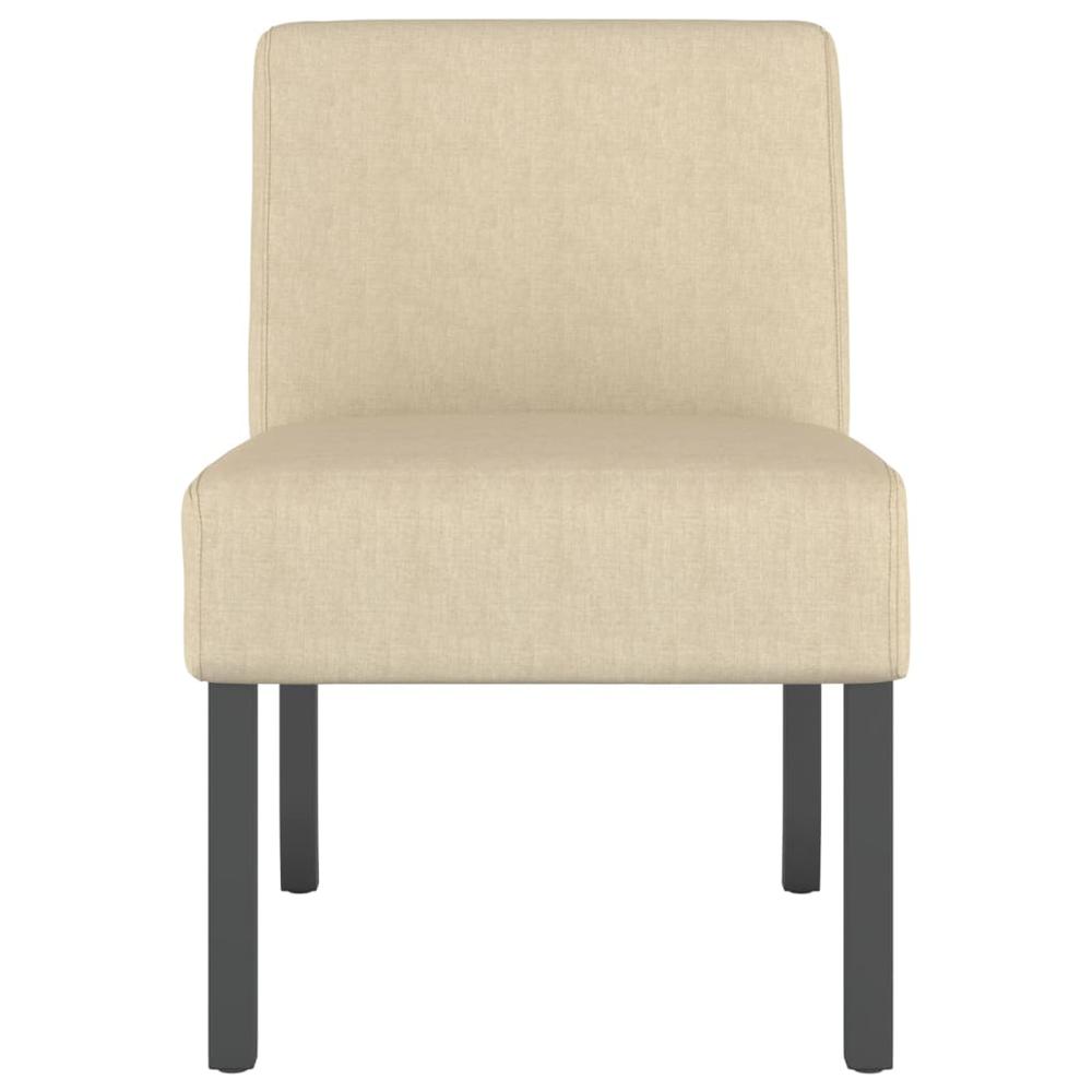 Slipper Chair Cream Fabric. Picture 2