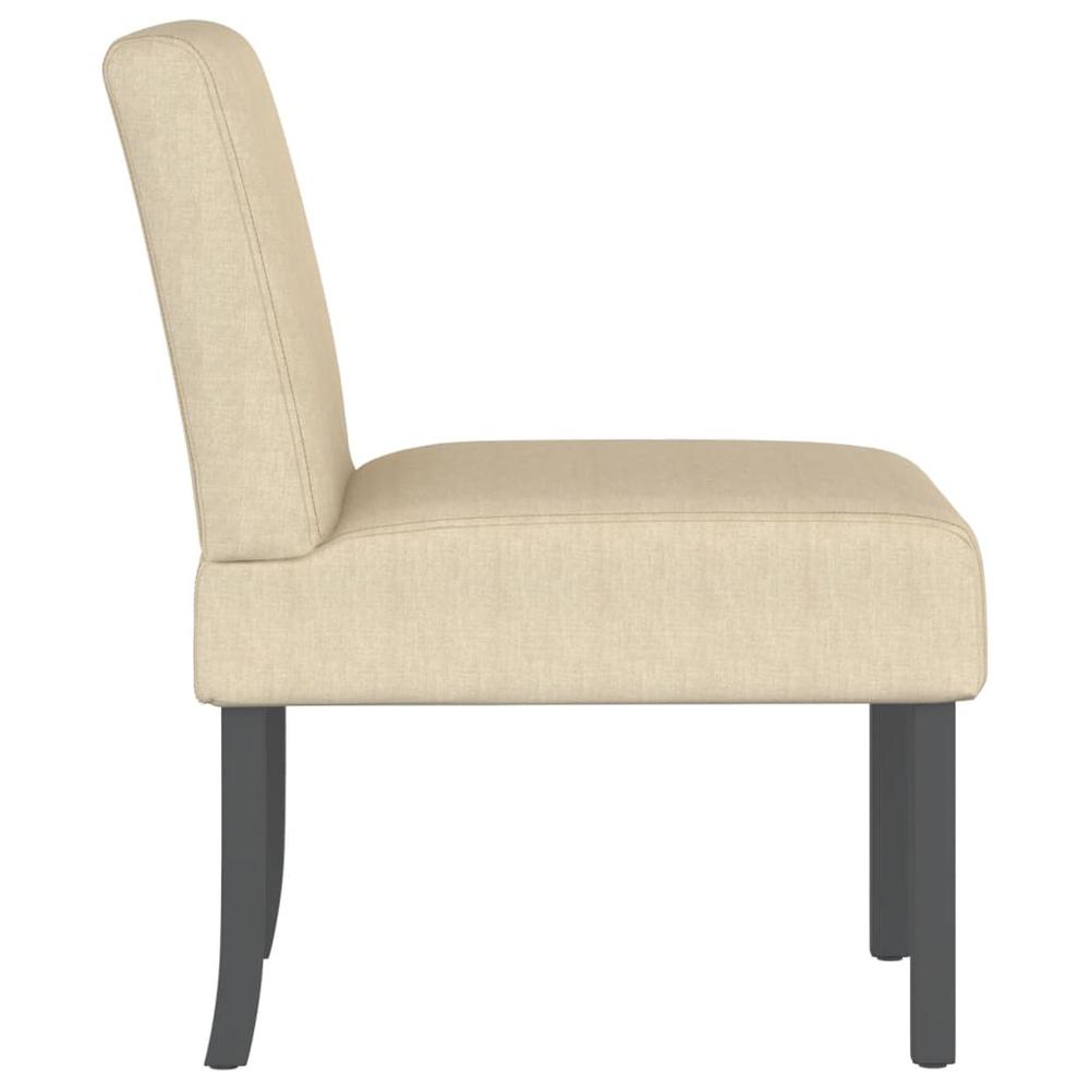 Slipper Chair Cream Fabric. Picture 3