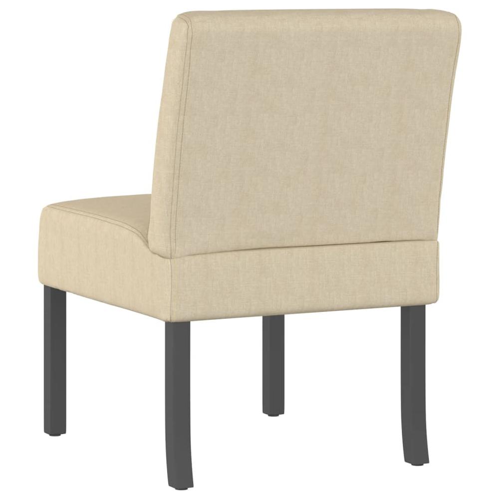 Slipper Chair Cream Fabric. Picture 4