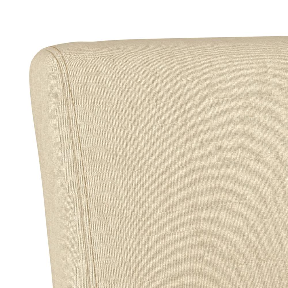 Slipper Chair Cream Fabric. Picture 5