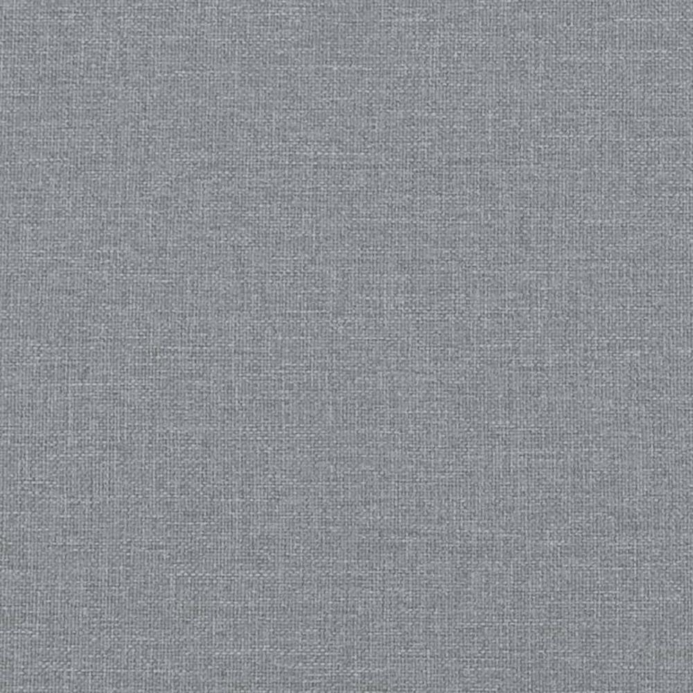 Slipper Chair Light Gray Fabric. Picture 6