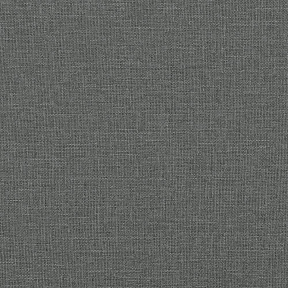Slipper Chair Dark Gray Fabric. Picture 6