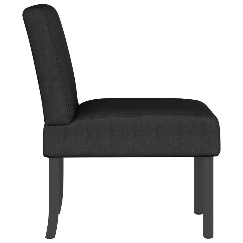 Slipper Chair Black Fabric. Picture 3