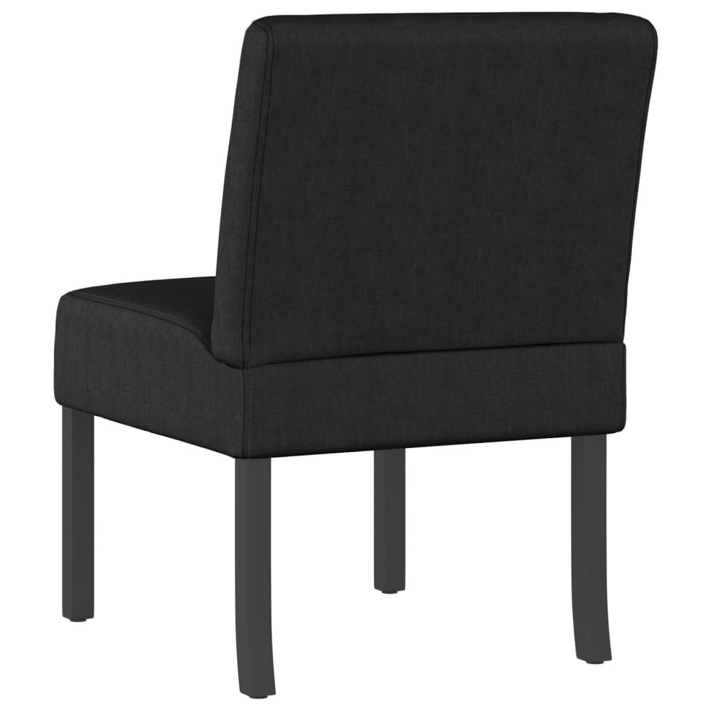 Slipper Chair Black Fabric. Picture 4