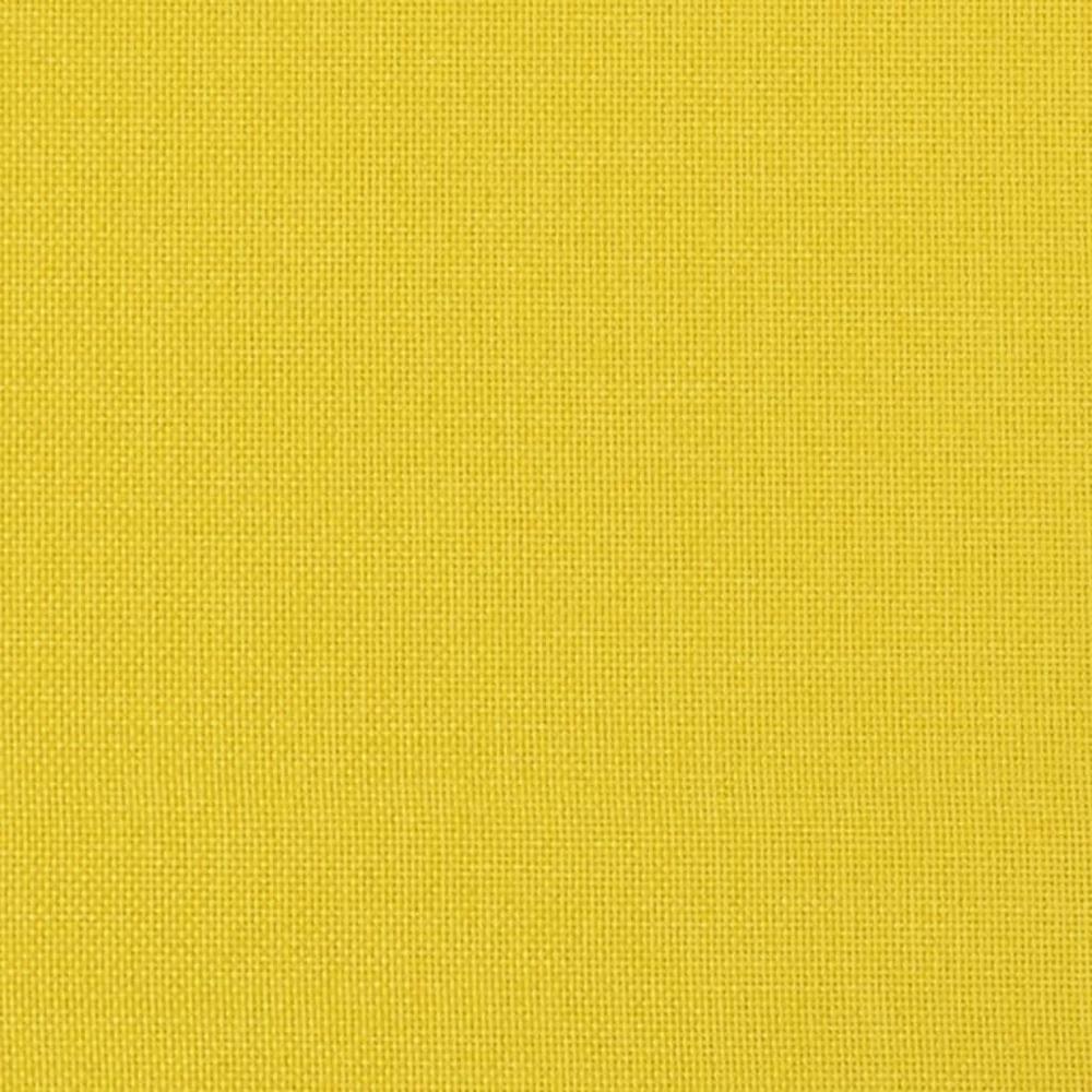 Slipper Chair Light Yellow Fabric. Picture 6