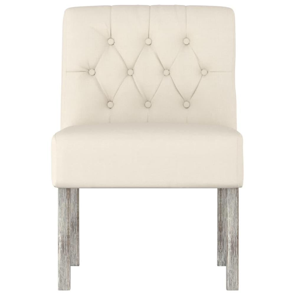 Slipper Chair Linen Fabric Button Design. Picture 2