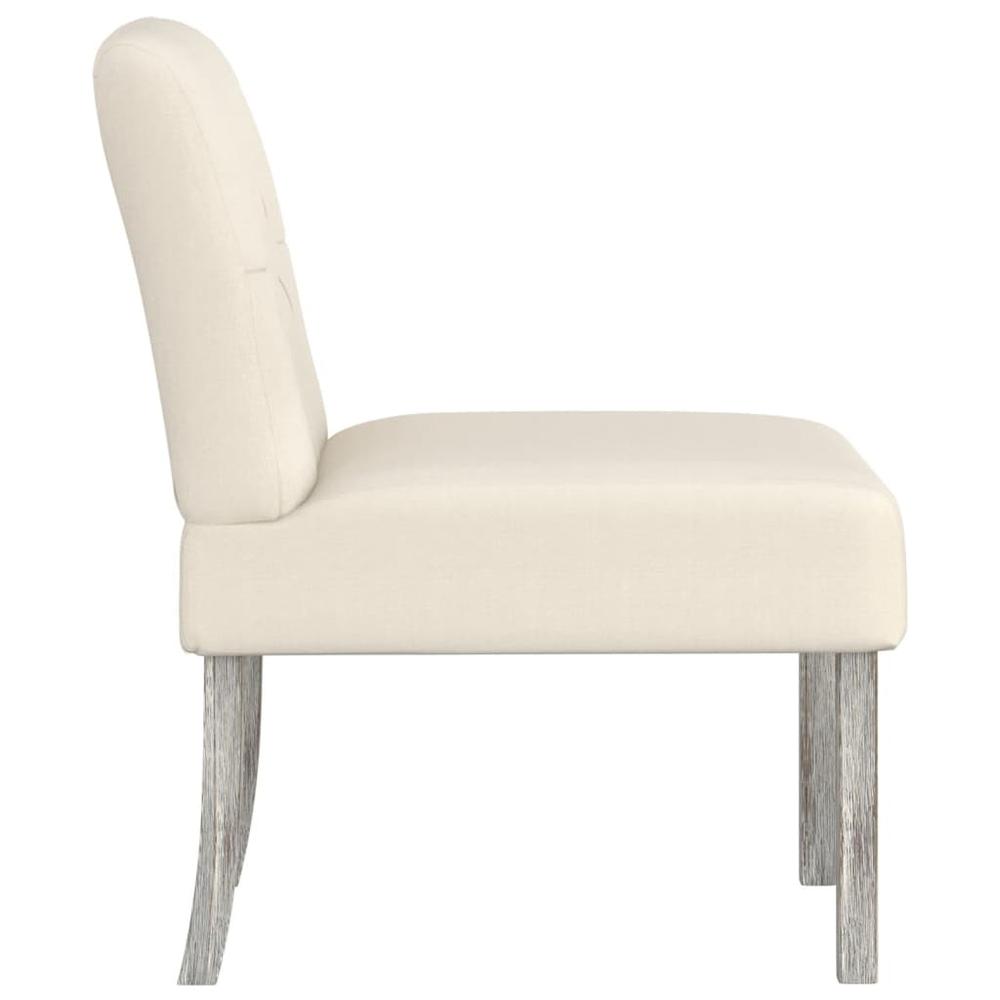 Slipper Chair Linen Fabric Button Design. Picture 3
