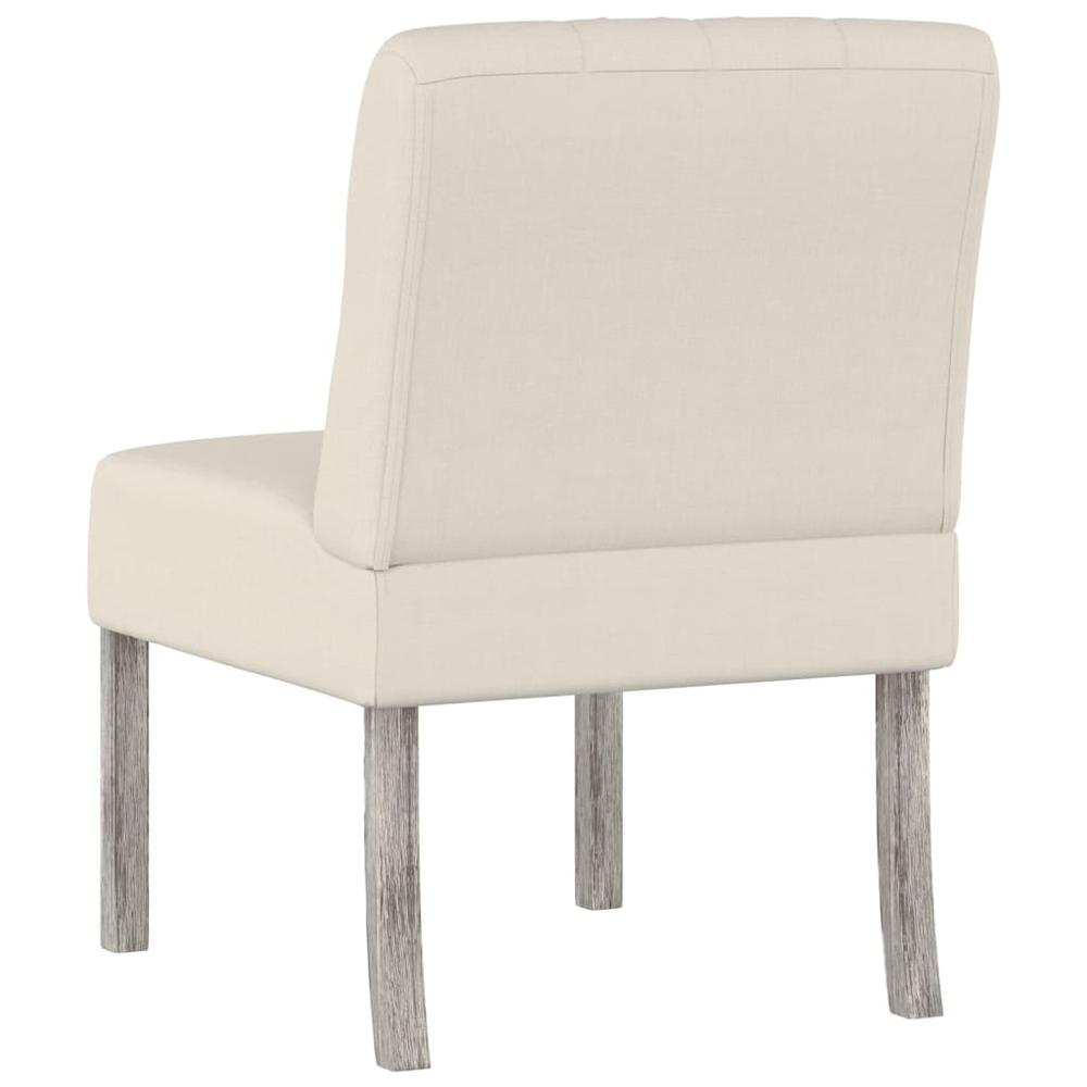 Slipper Chair Linen Fabric Button Design. Picture 4