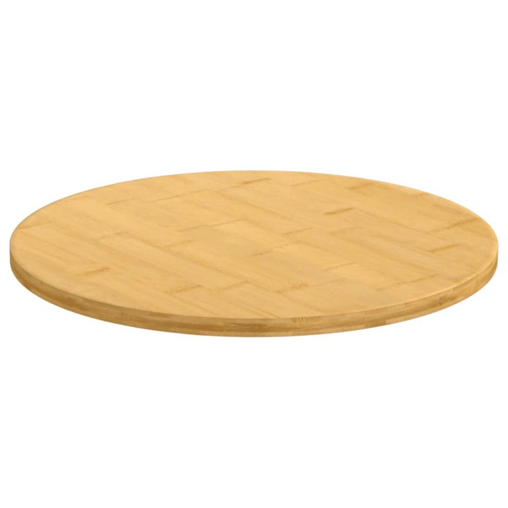 Table Top Ã˜19.7"x0.6" Bamboo. Picture 1