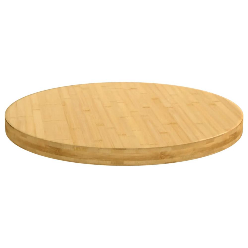 Table Top Ã˜23.6"x1.6" Bamboo. Picture 1