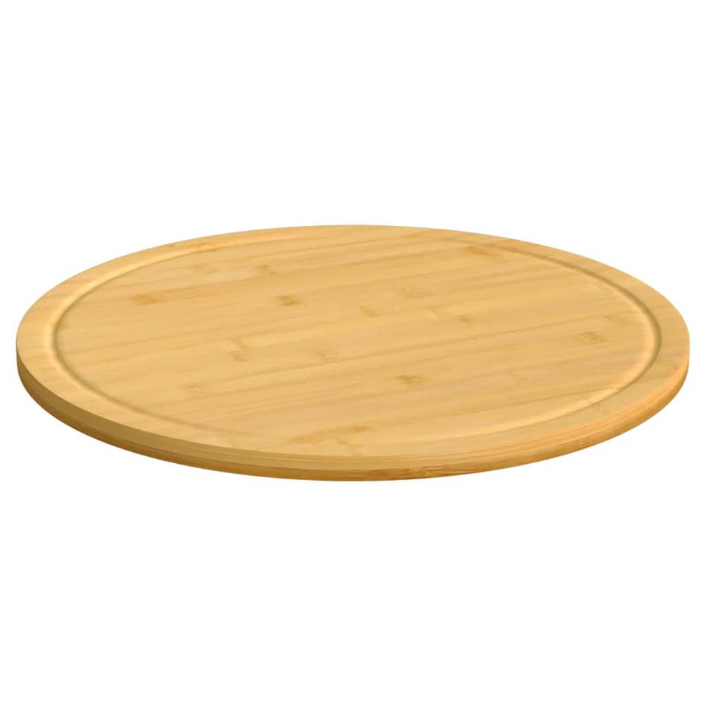 Chopping Boards 6 pcs Ã˜11.8"x0.6" Bamboo. Picture 1
