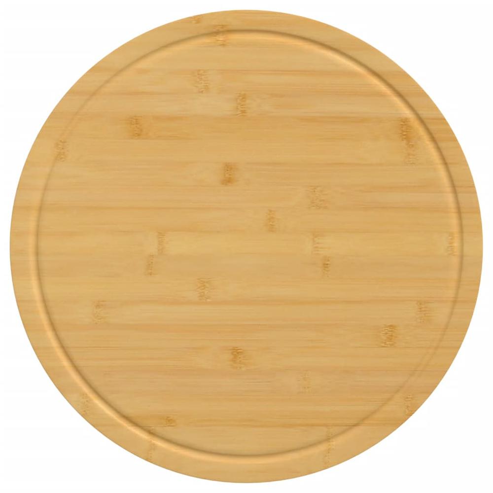 Chopping Boards 6 pcs Ã˜11.8"x0.6" Bamboo. Picture 3