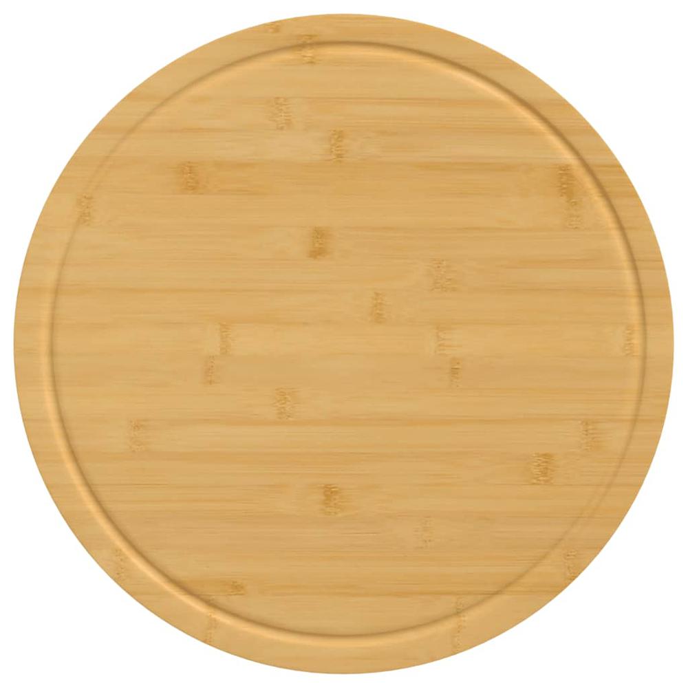 Chopping Boards 6 pcs Ã˜15.7"x0.6" Bamboo. Picture 3