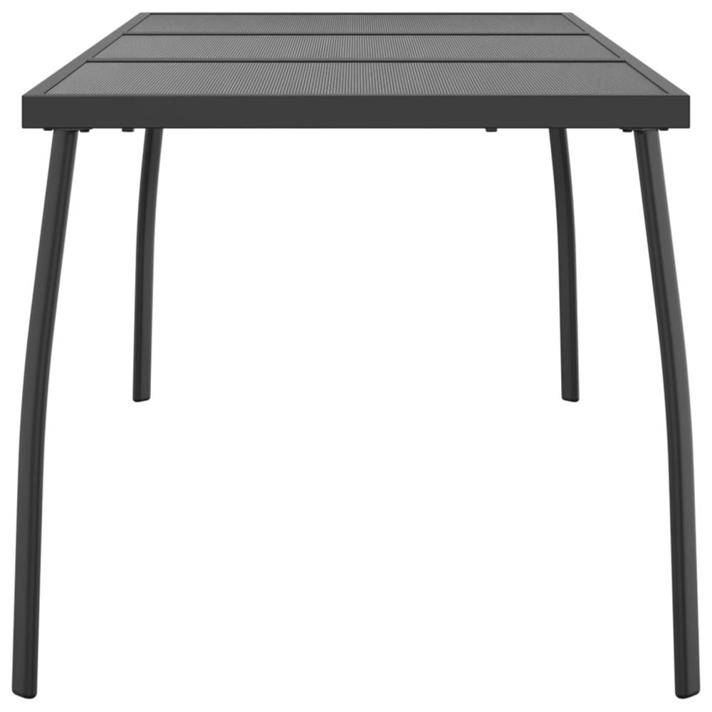 Patio Table Anthracite 65"x31.5"x28.3" Steel Mesh. Picture 3