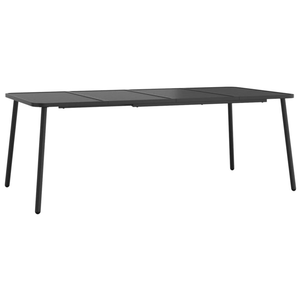 Patio Table Anthracite 78.7"x39.4"x28" Steel. Picture 1