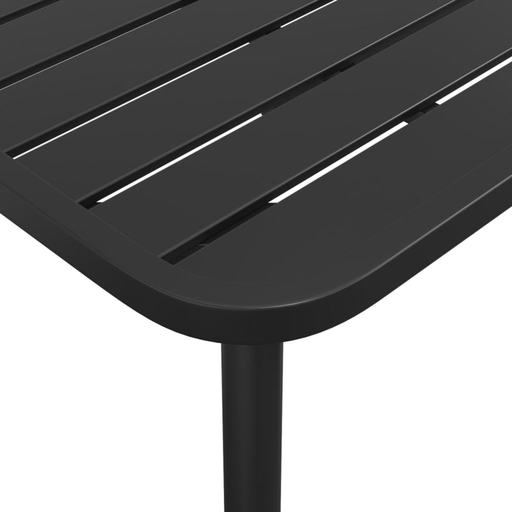 Patio Table Anthracite 78.7"x39.4"x28" Steel. Picture 5