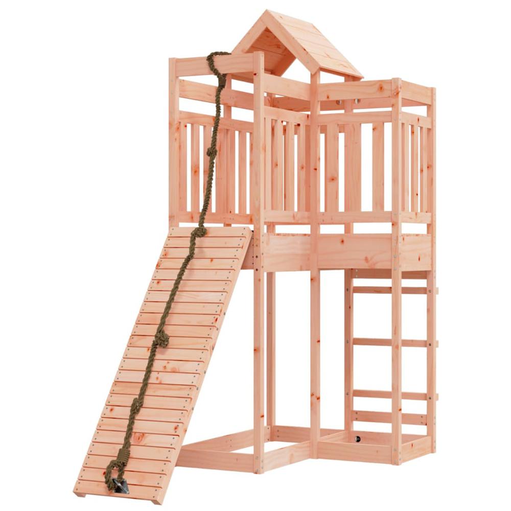 Playhouse with Climbing Wall Solid Wood Douglas. Picture 2
