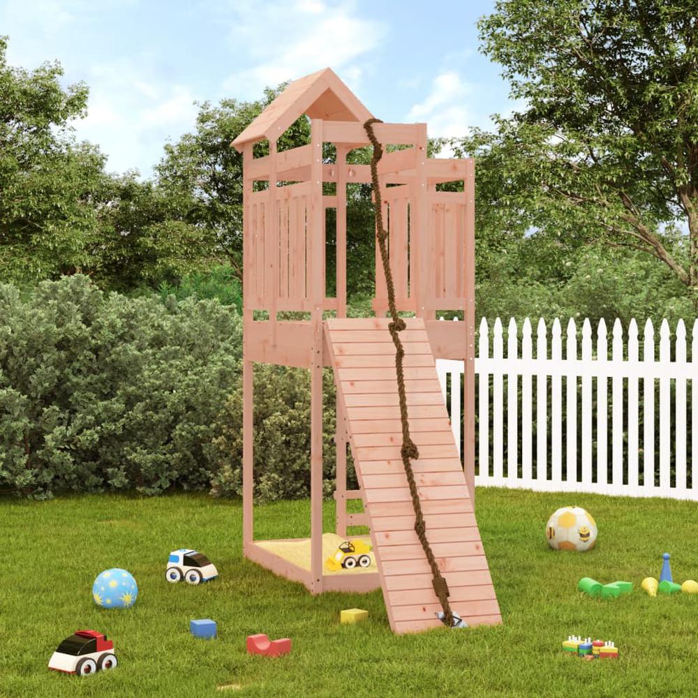 Playhouse with Climbing Wall Solid Wood Douglas. Picture 9