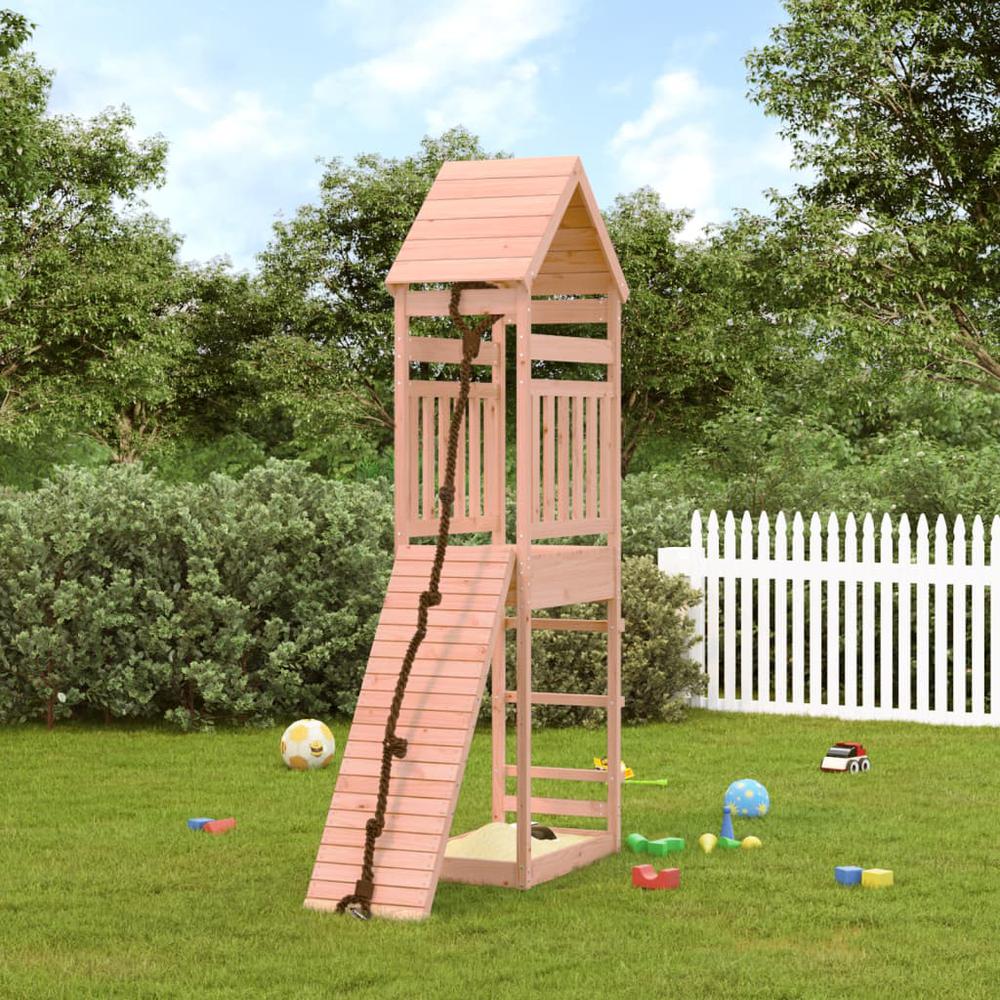 Playhouse with Climbing Wall Solid Wood Douglas. Picture 9