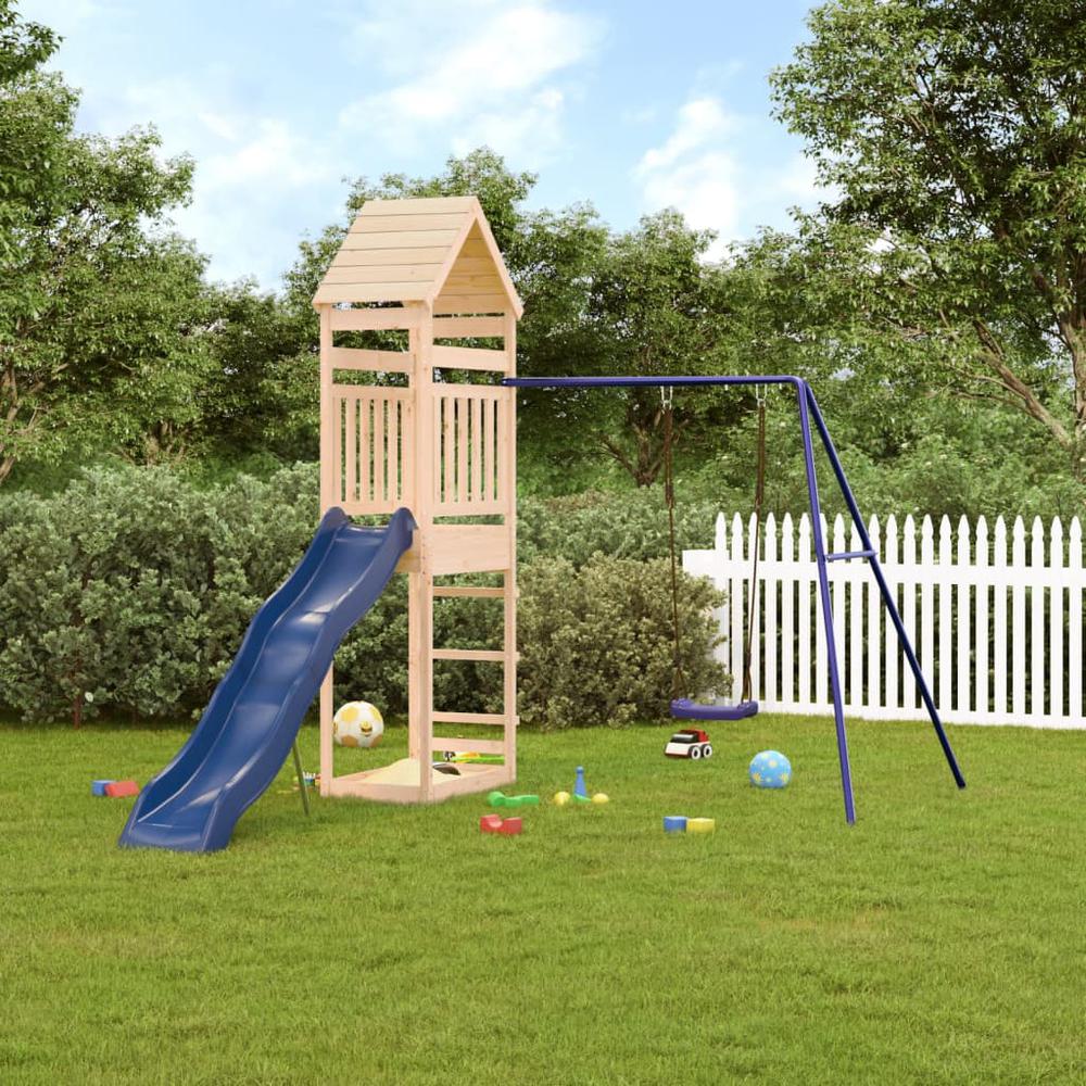 Outdoor Playset Solid Wood Pine. Picture 11