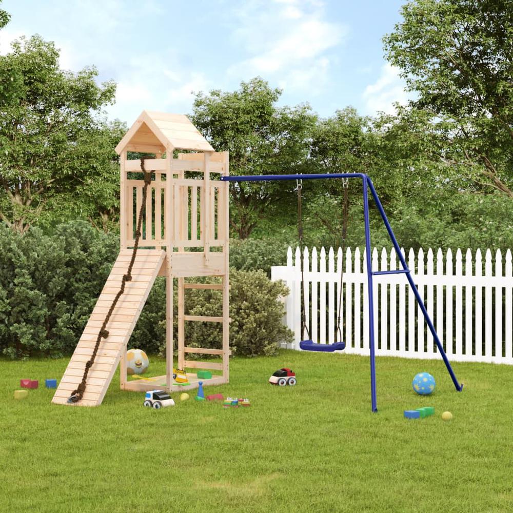 Outdoor Playset Solid Wood Pine. Picture 10