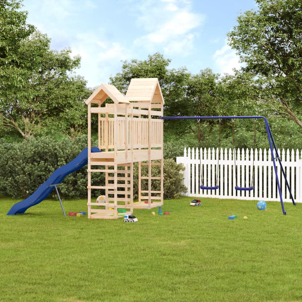 Outdoor Playset Solid Wood Pine. Picture 12