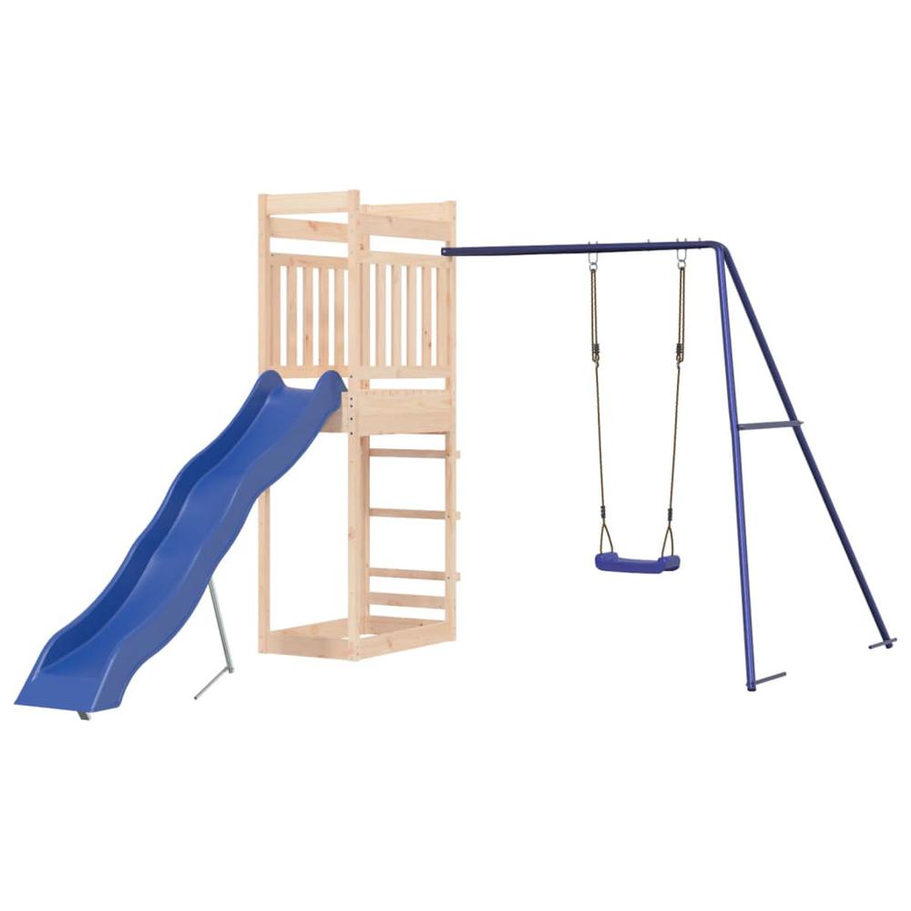 Outdoor Playset Solid Wood Pine. Picture 1