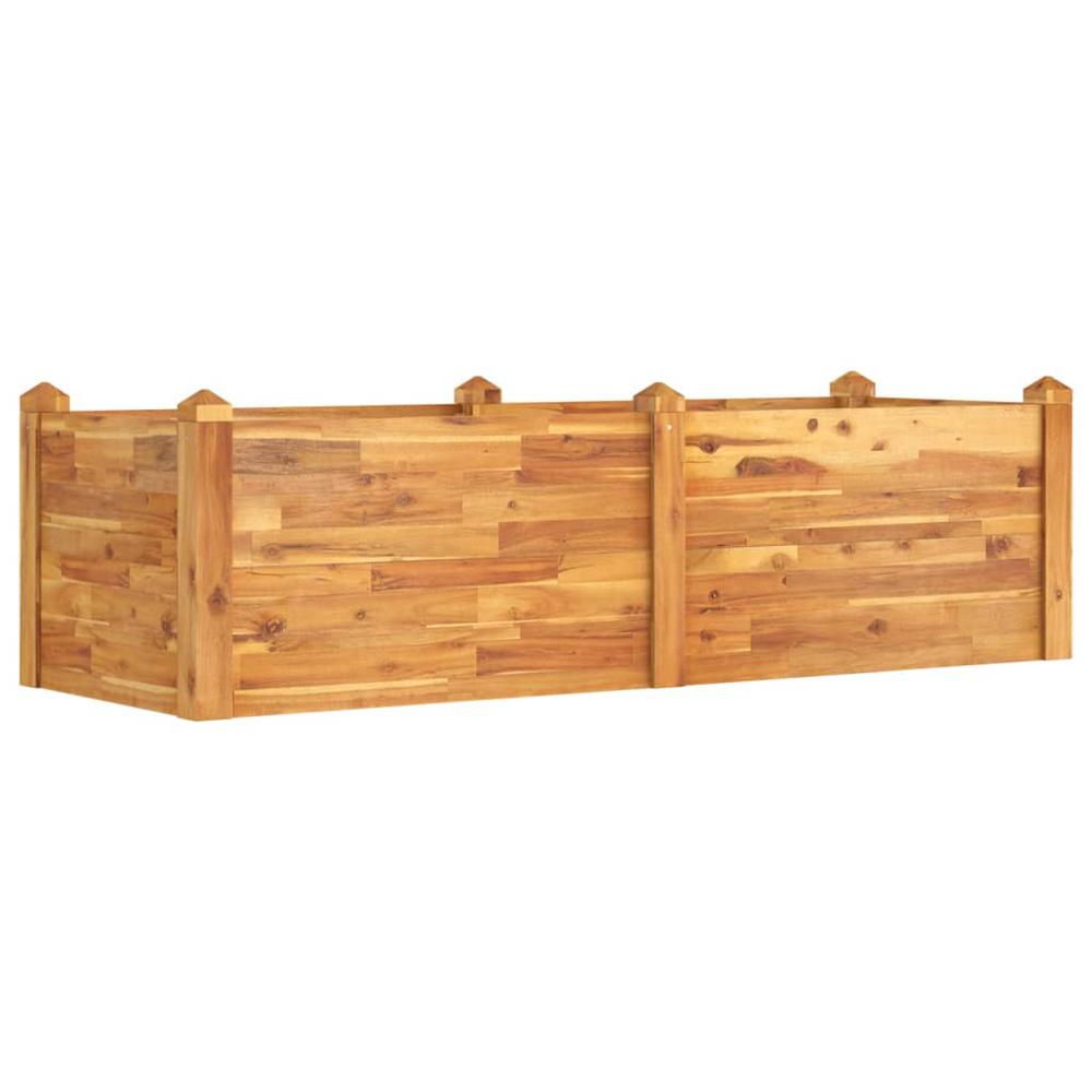 Garden Raised Bed 63"x23.6"x17.3" Solid Wood Acacia. Picture 1