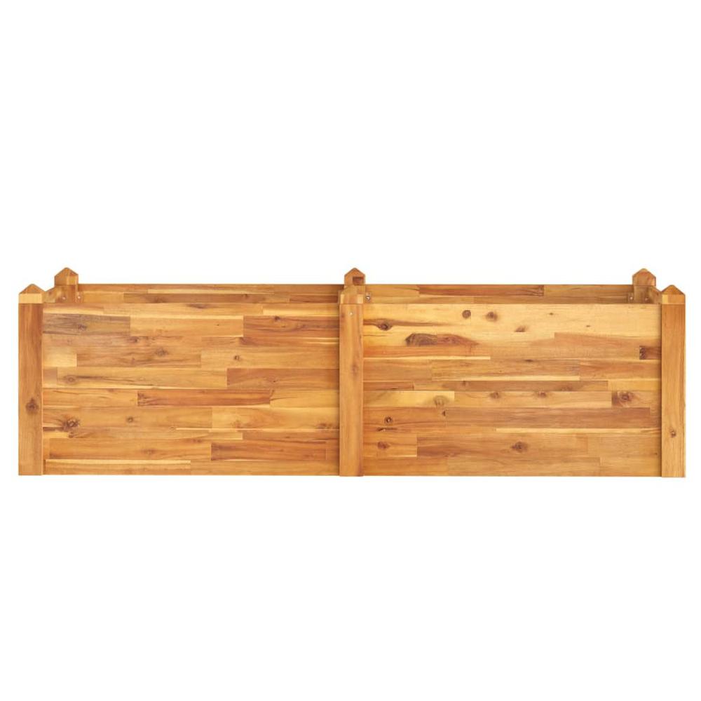Garden Raised Bed 63"x23.6"x17.3" Solid Wood Acacia. Picture 2