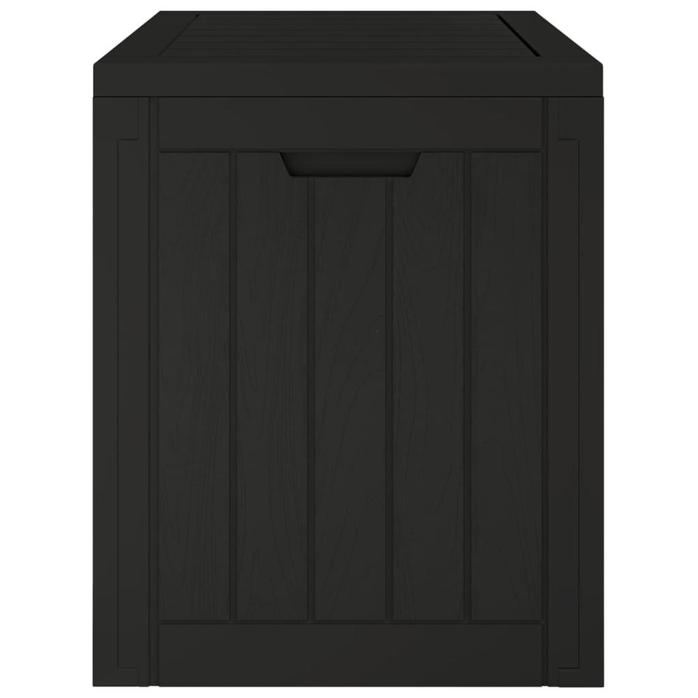 Patio Storage Box Black 21.9"x16.9"x20.9" Polypropylene. Picture 5