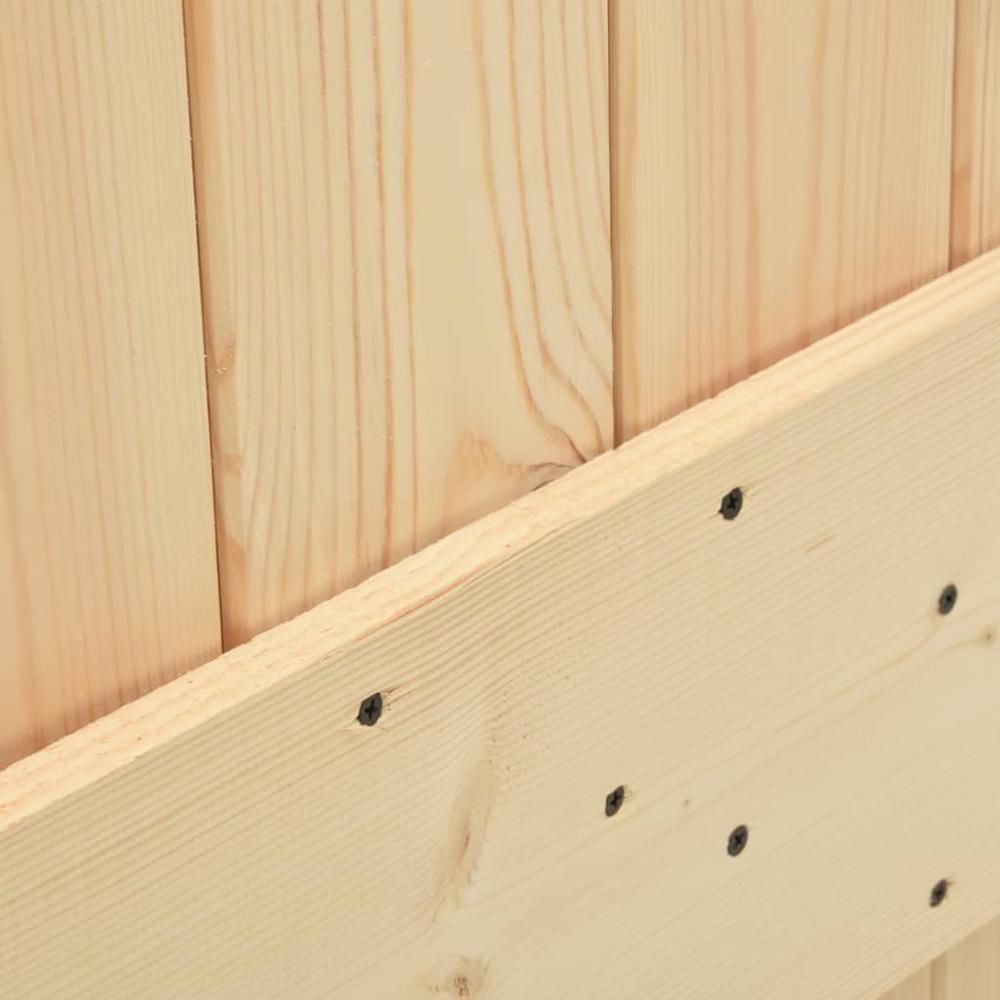 Door NARVIK 27.6"x82.7" Solid Wood Pine. Picture 6