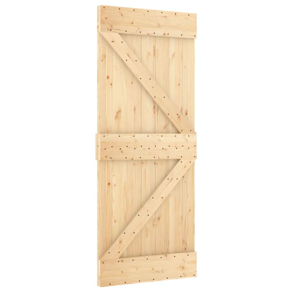 Door NARVIK 33.5"x82.7" Solid Wood Pine. Picture 1