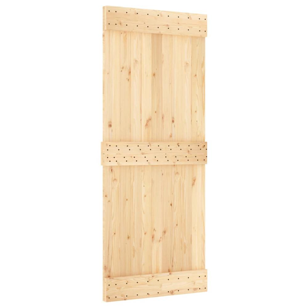 Door NARVIK 33.5"x82.7" Solid Wood Pine. Picture 1