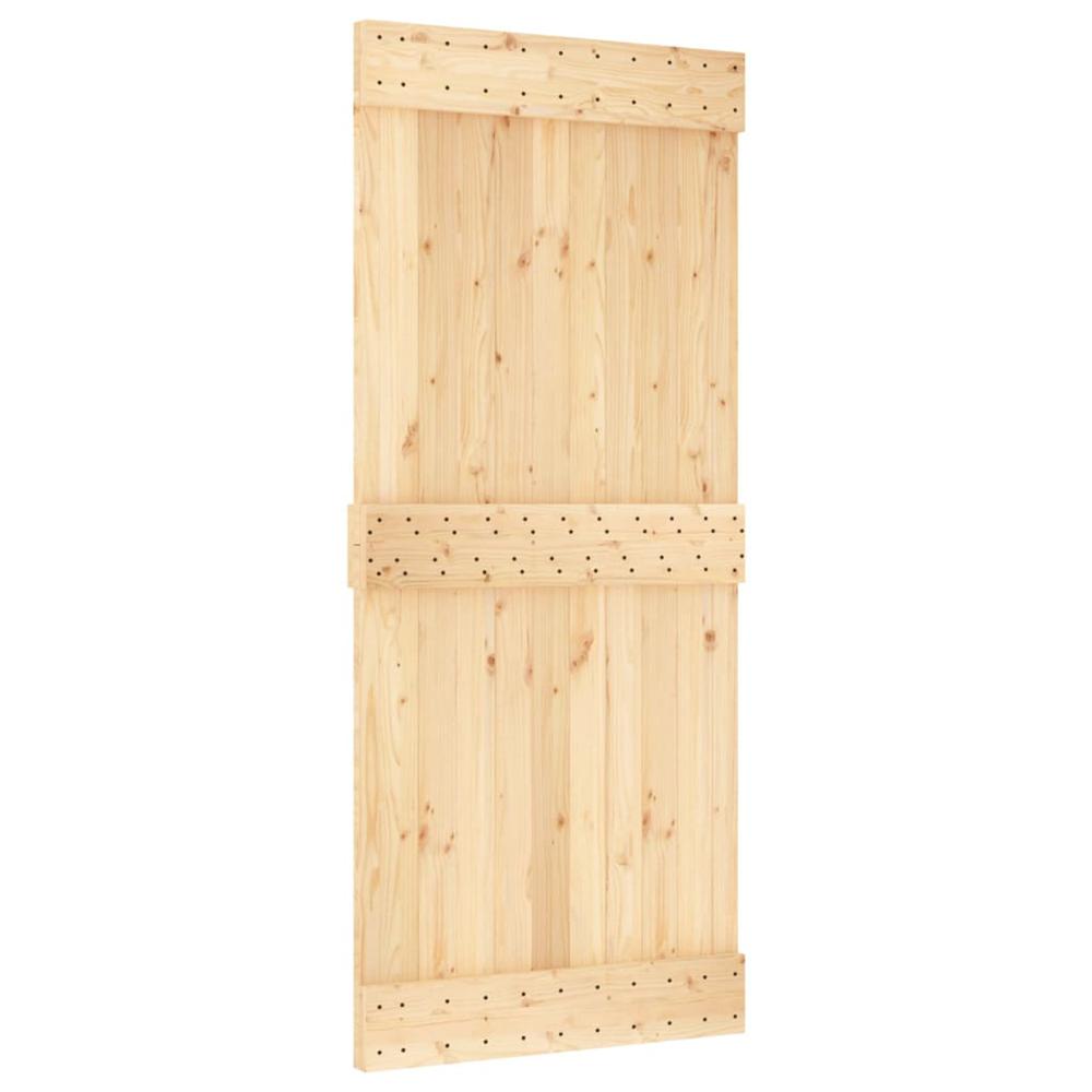 Door NARVIK 35.4"x82.7" Solid Wood Pine. Picture 1