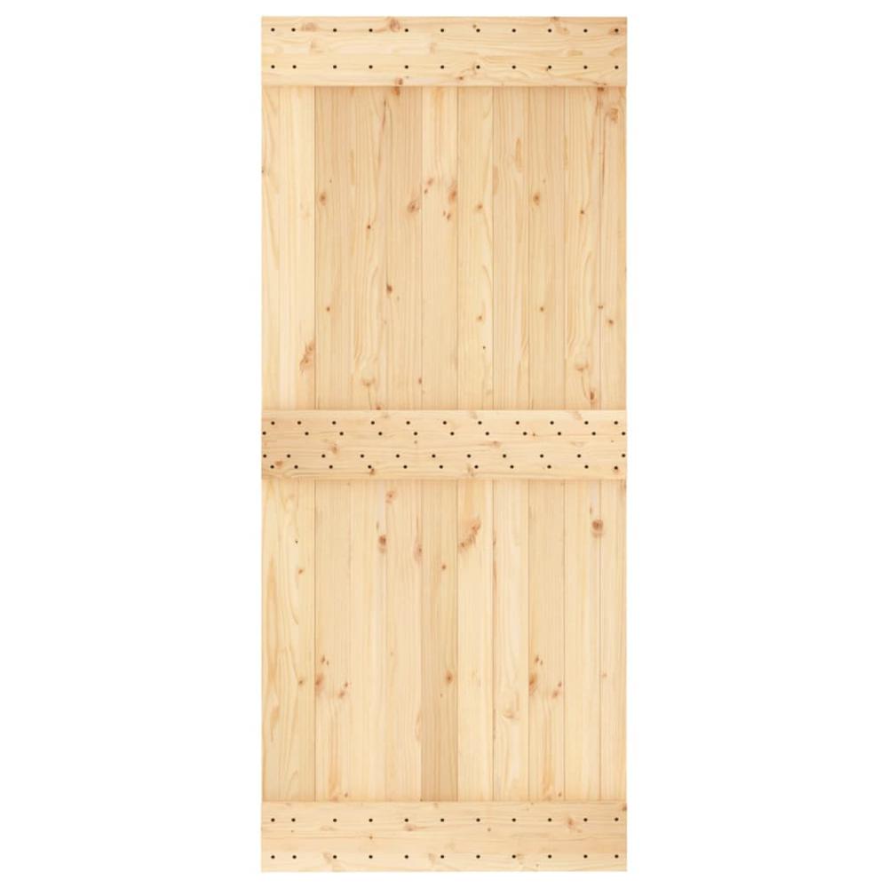 Door NARVIK 35.4"x82.7" Solid Wood Pine. Picture 4