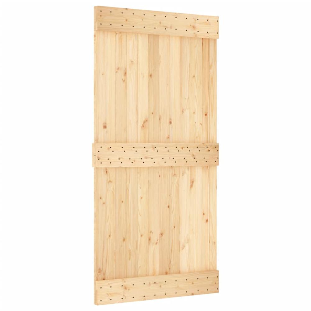 Door NARVIK 39.4"x82.7" Solid Wood Pine. Picture 1