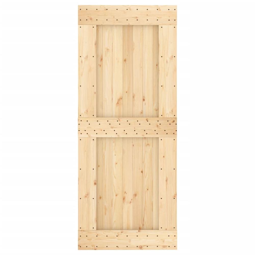 Door NARVIK 33.5"x82.7" Solid Wood Pine. Picture 4
