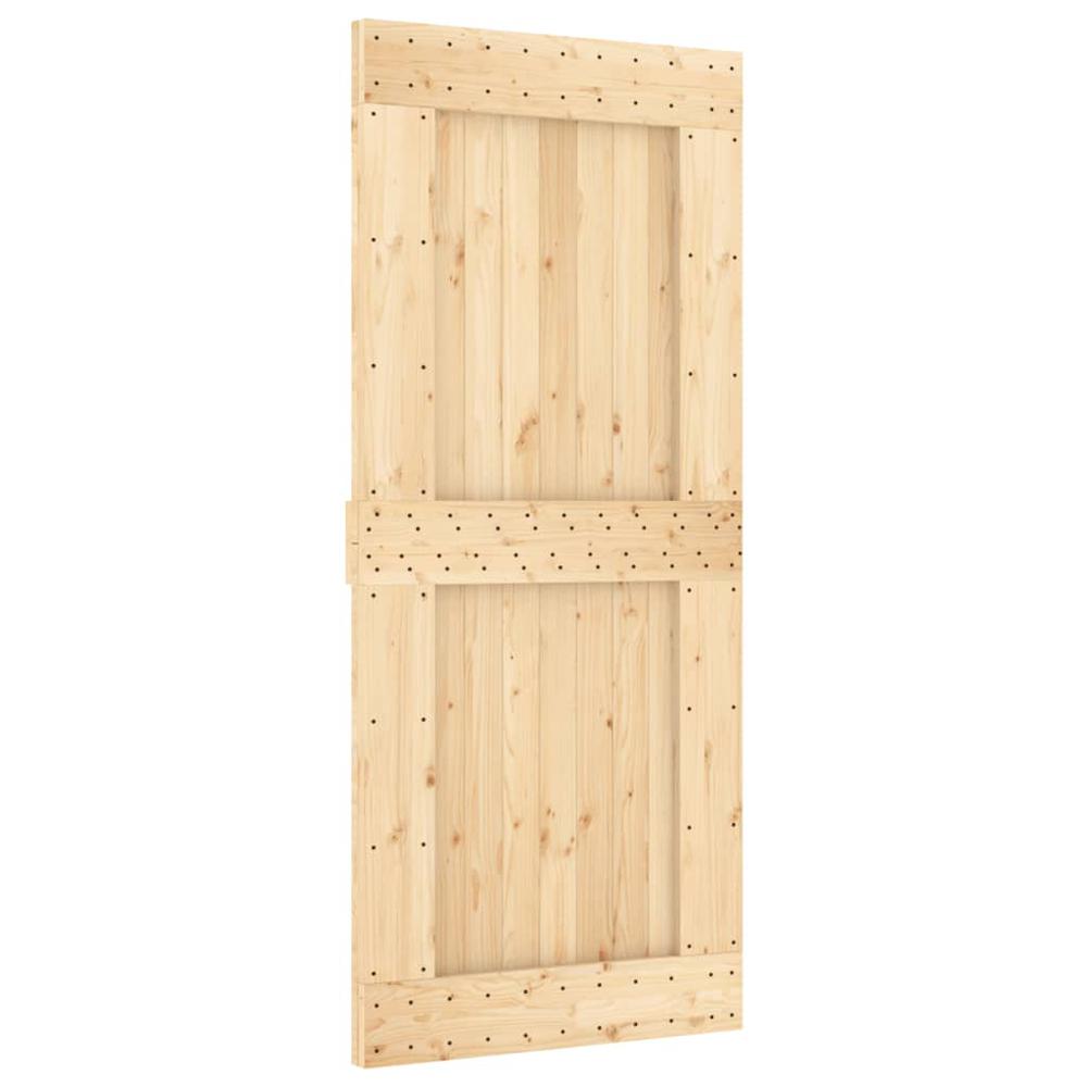 Door NARVIK 35.4"x82.7" Solid Wood Pine. Picture 1