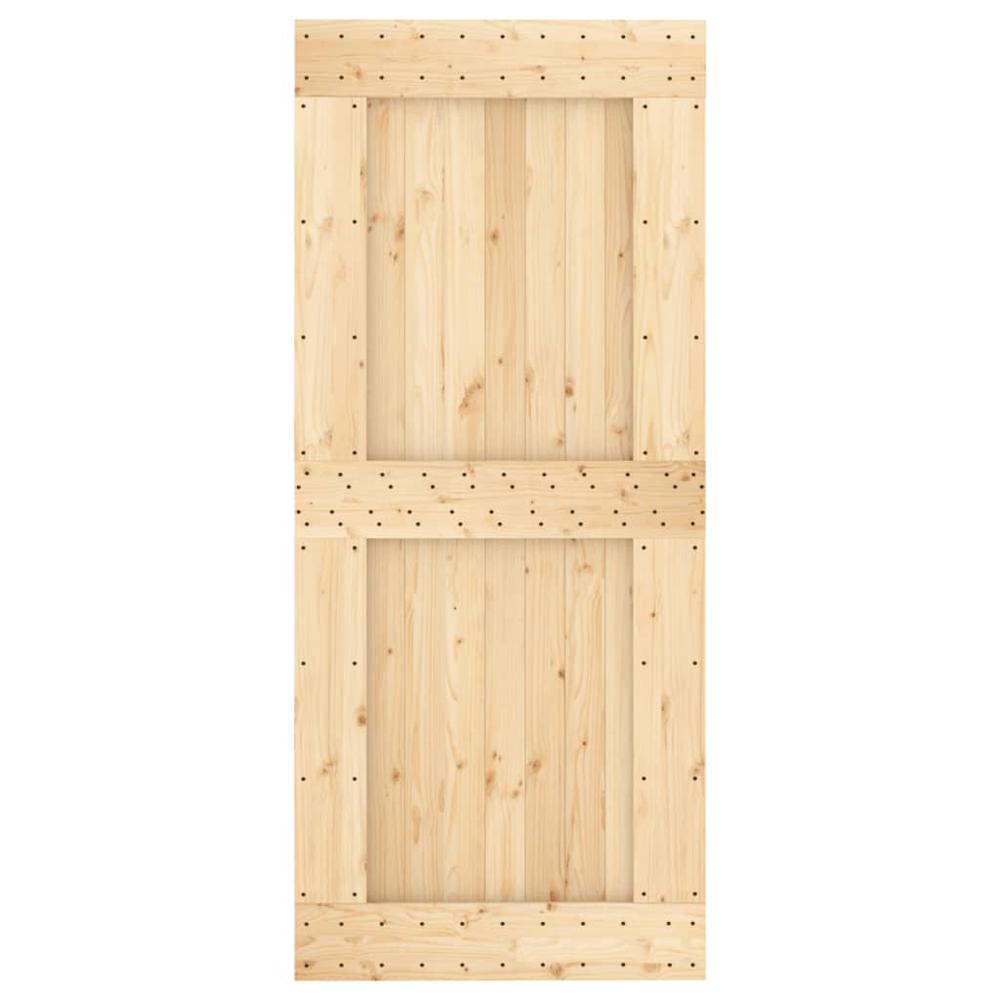 Door NARVIK 35.4"x82.7" Solid Wood Pine. Picture 4